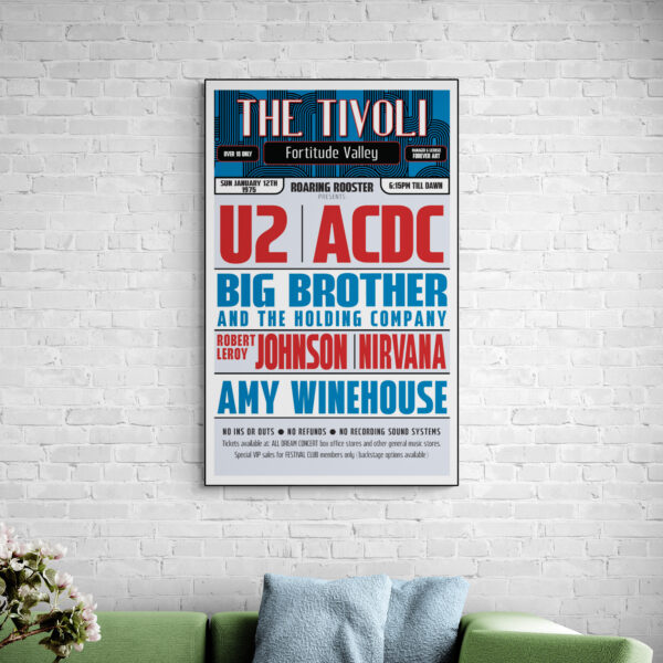Dream Concert Poster Retro