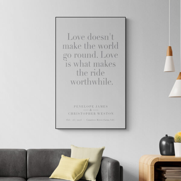 Dream Wedding Poster Quote